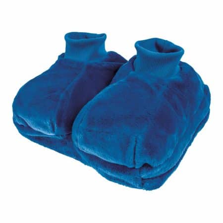 Sänger fotvärmare Blå - separat fack för varje fot, med värmeflaska